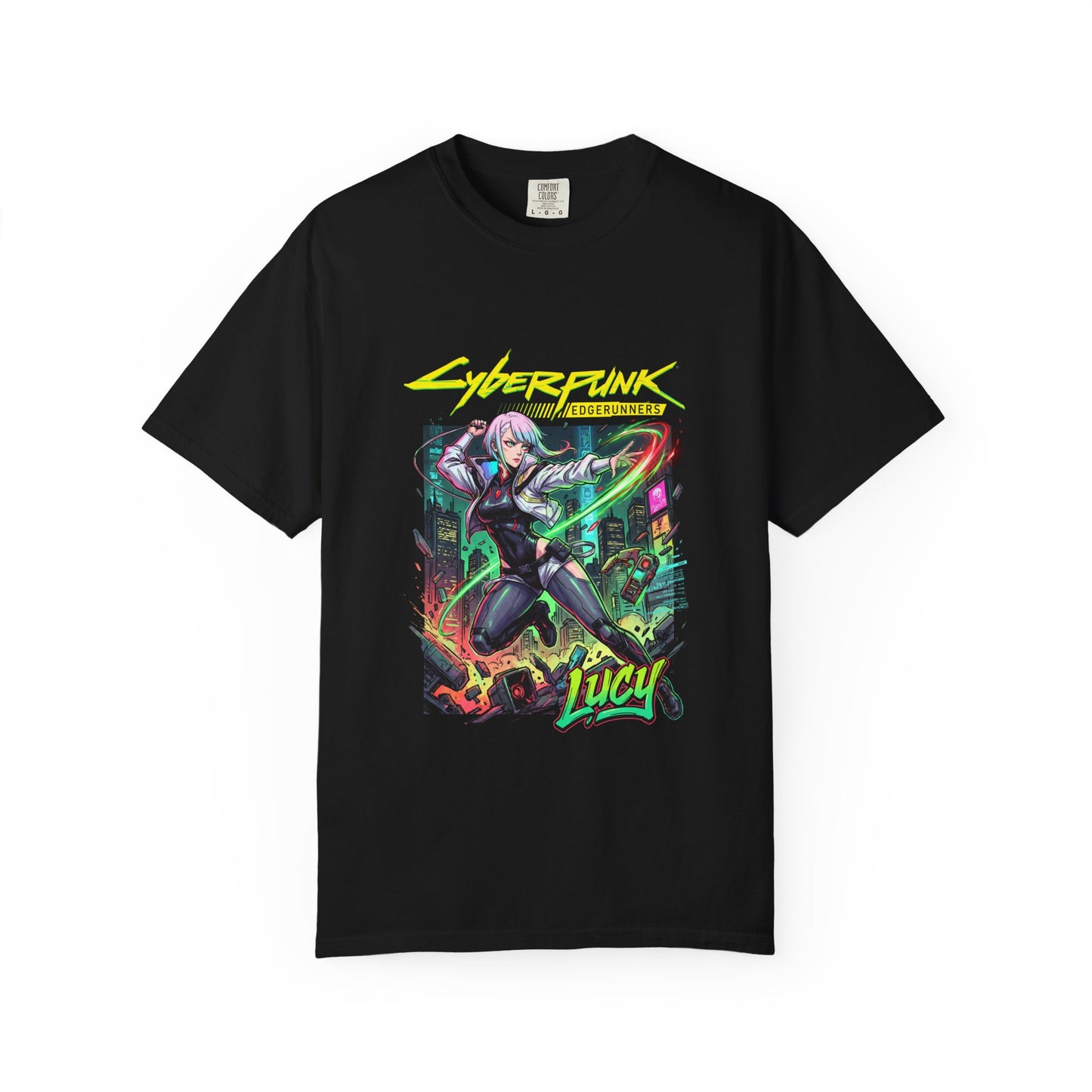 Cyberpunk Edgerunners Lucy Monowire Quickhack Combat Design Premium T-Shirt