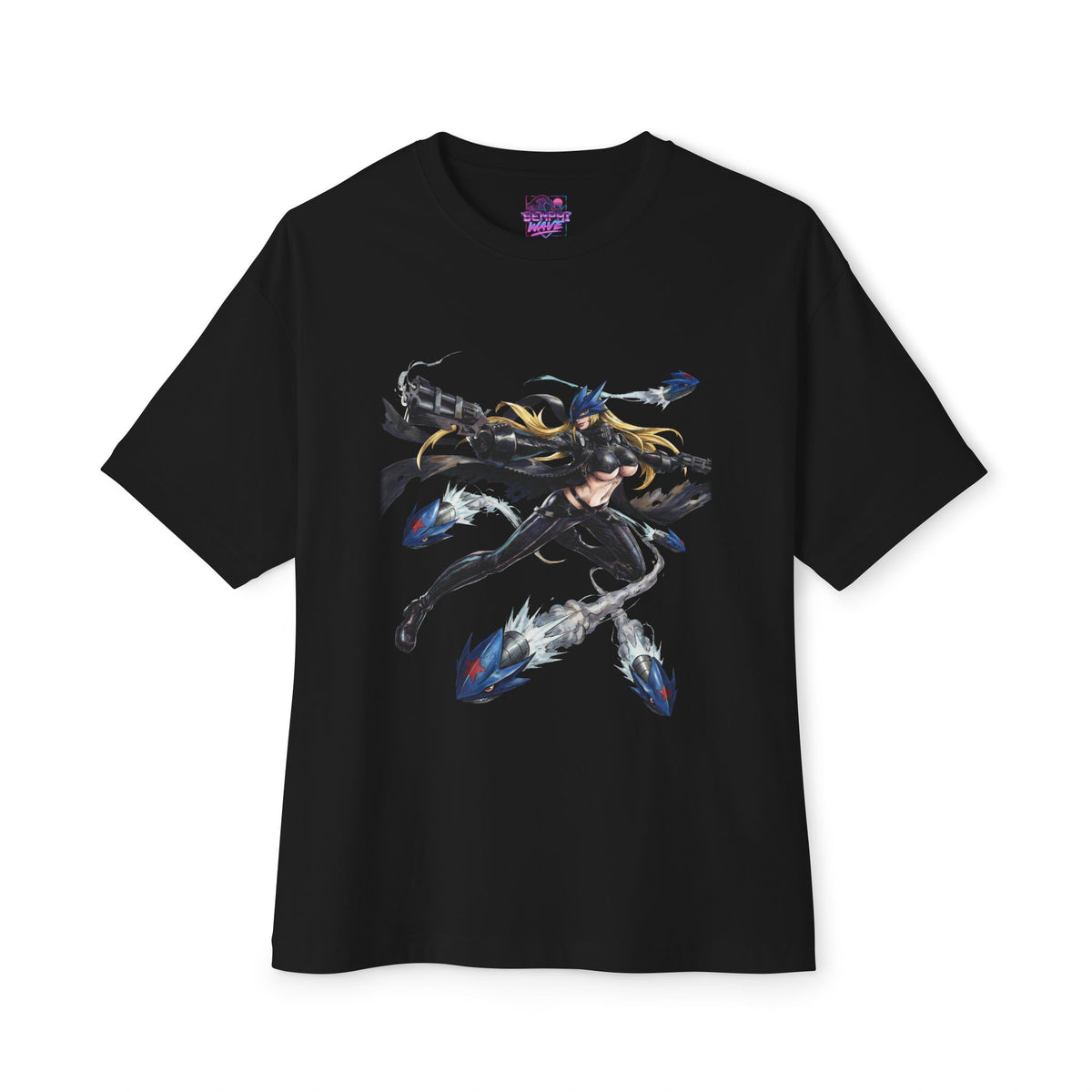 Digimon Beelstarmon Gatling Gunslinger Fan Art Oversized T-Shirt