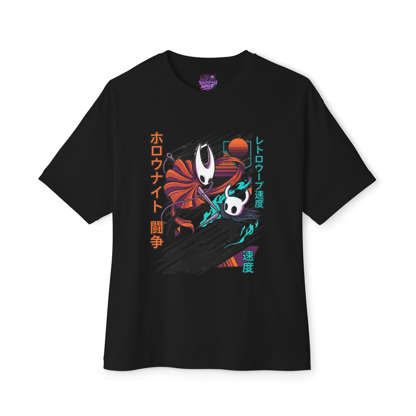 Retro Futuristic Hornet Hollow Knight Premium Oversized Unisex T-Shirt