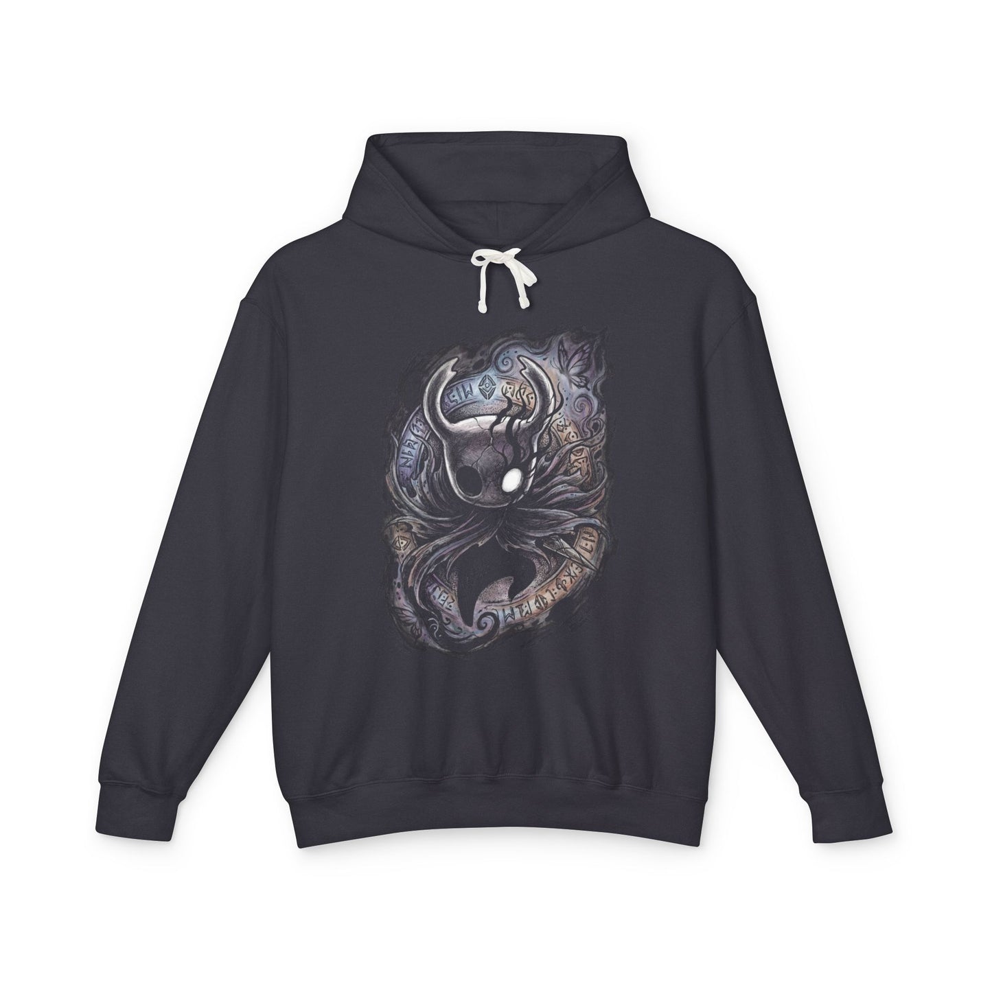 Ghost Hollow Knight Black Shell White Mask Icon Unisex Premium Hoodie