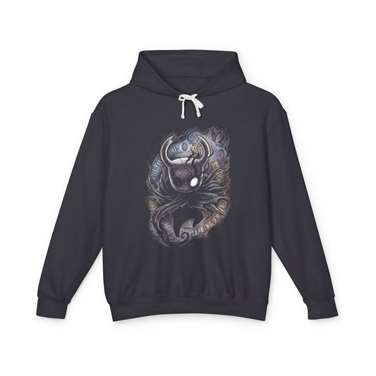 Ghost Hollow Knight Black Shell White Mask Icon Unisex Premium Hoodie