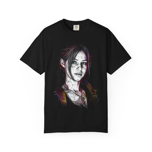 Claire Redfield RE2 Ponytail Leather Jacket Zombie Slayer Portrait Premium T-Shirt