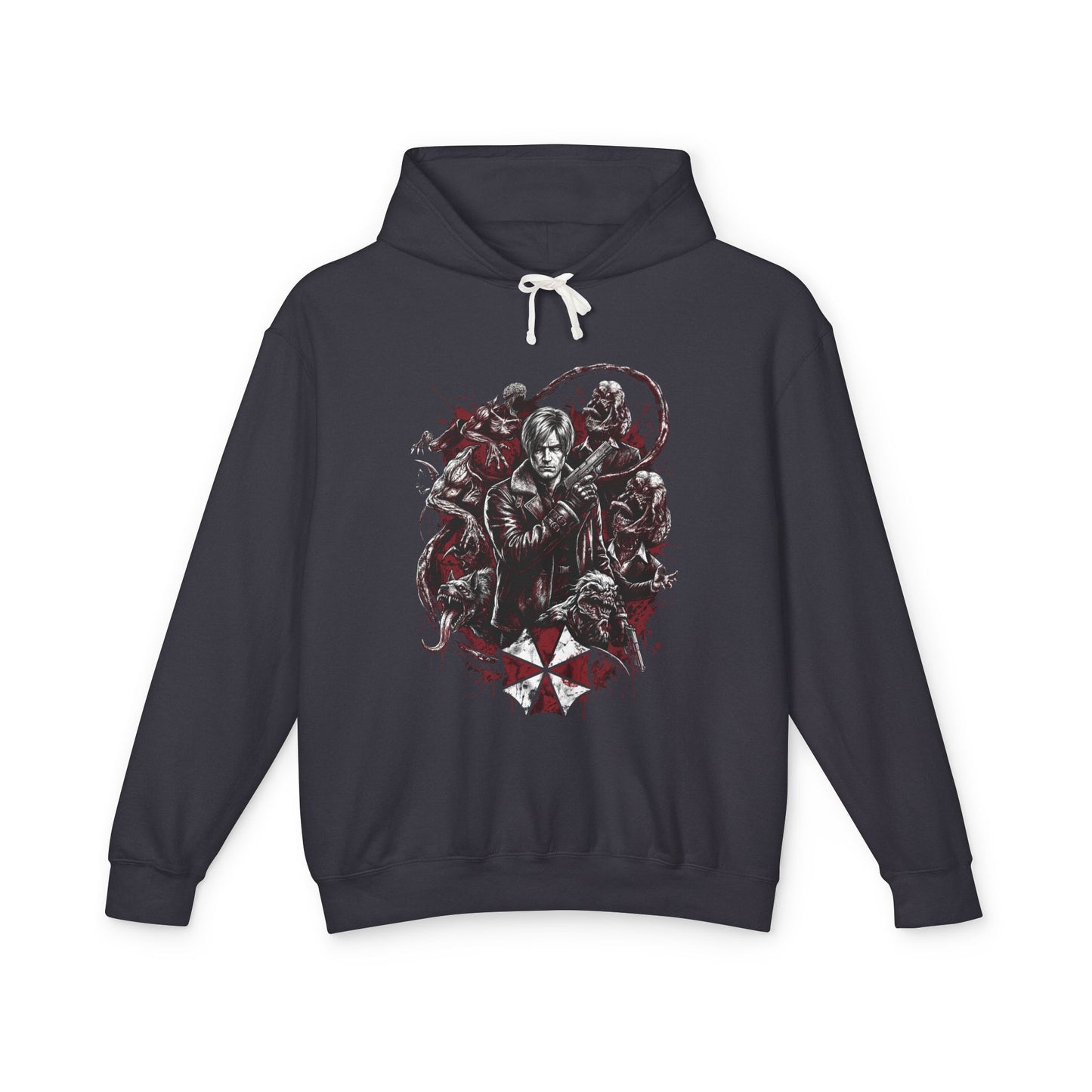 Leon S Kennedy RE9 Hatchet Brutal Combat Veteran Protagonist Unisex Premium Hoodie