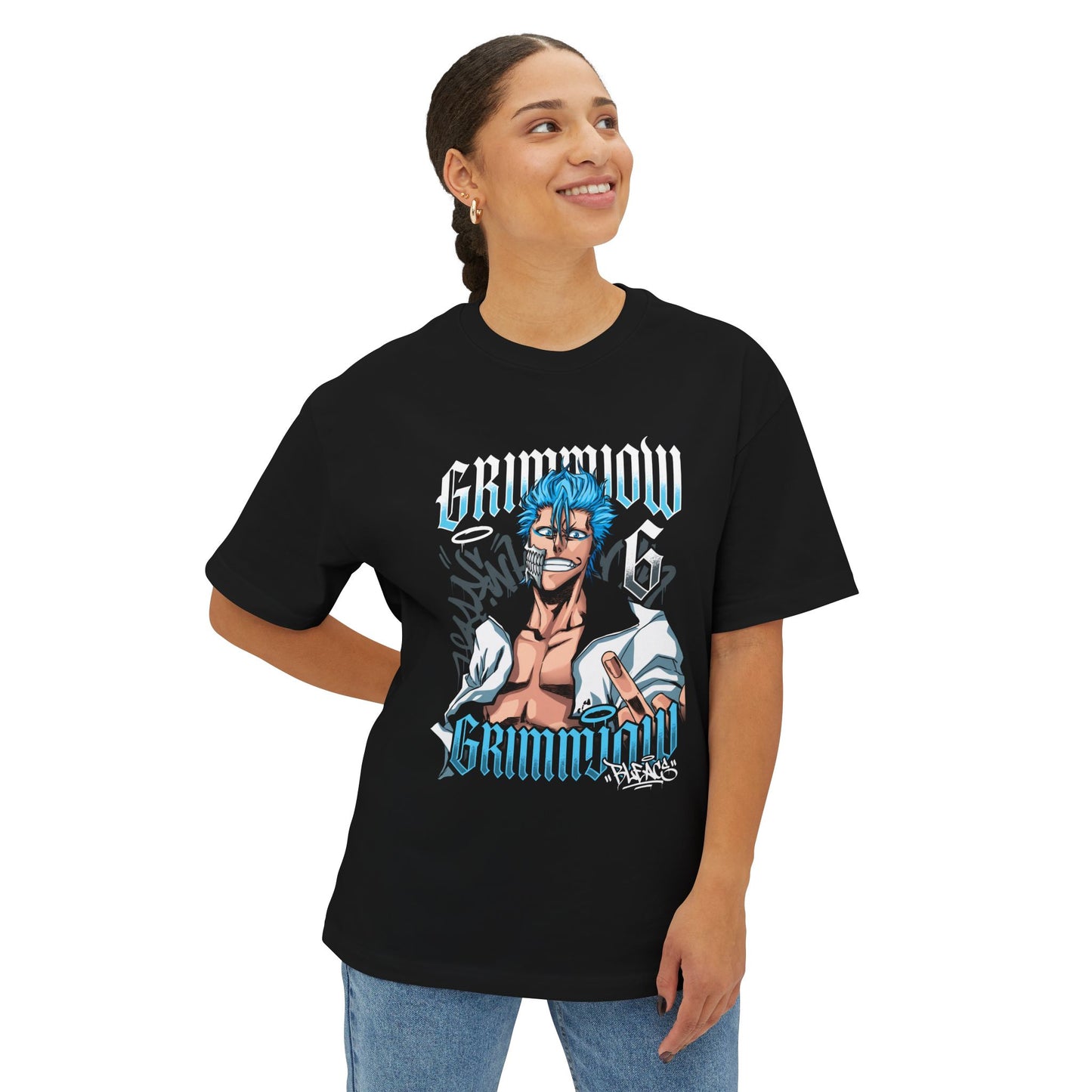Grimmjow: Wild Desert Claw Fighter Premium Oversized Unisex T-Shirt