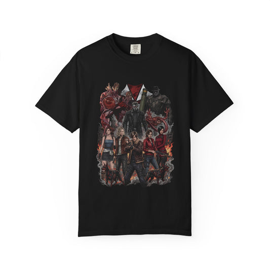 Resident Evil RE9 Grace Jill Claire Ada Chris Nemesis Chaos Design Premium T-Shirt