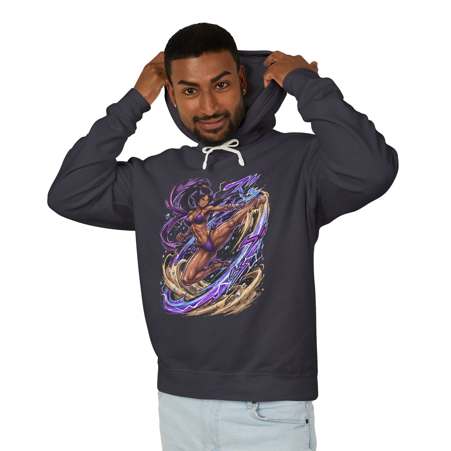 Yoruichi Shihouin Bleach Urahara Shop Ally Witty Fighter Design Unisex Premium Hoodie