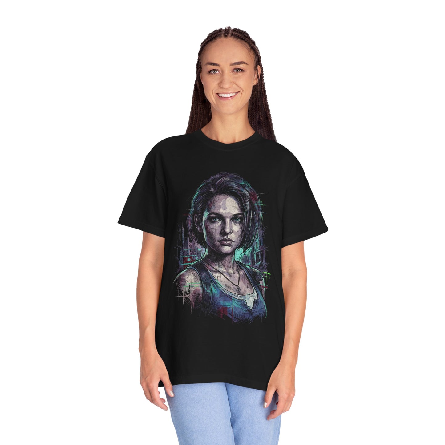RE Jill Valentine Zombie Dogs Lickers Mansion Horror Icon Premium T-Shirt
