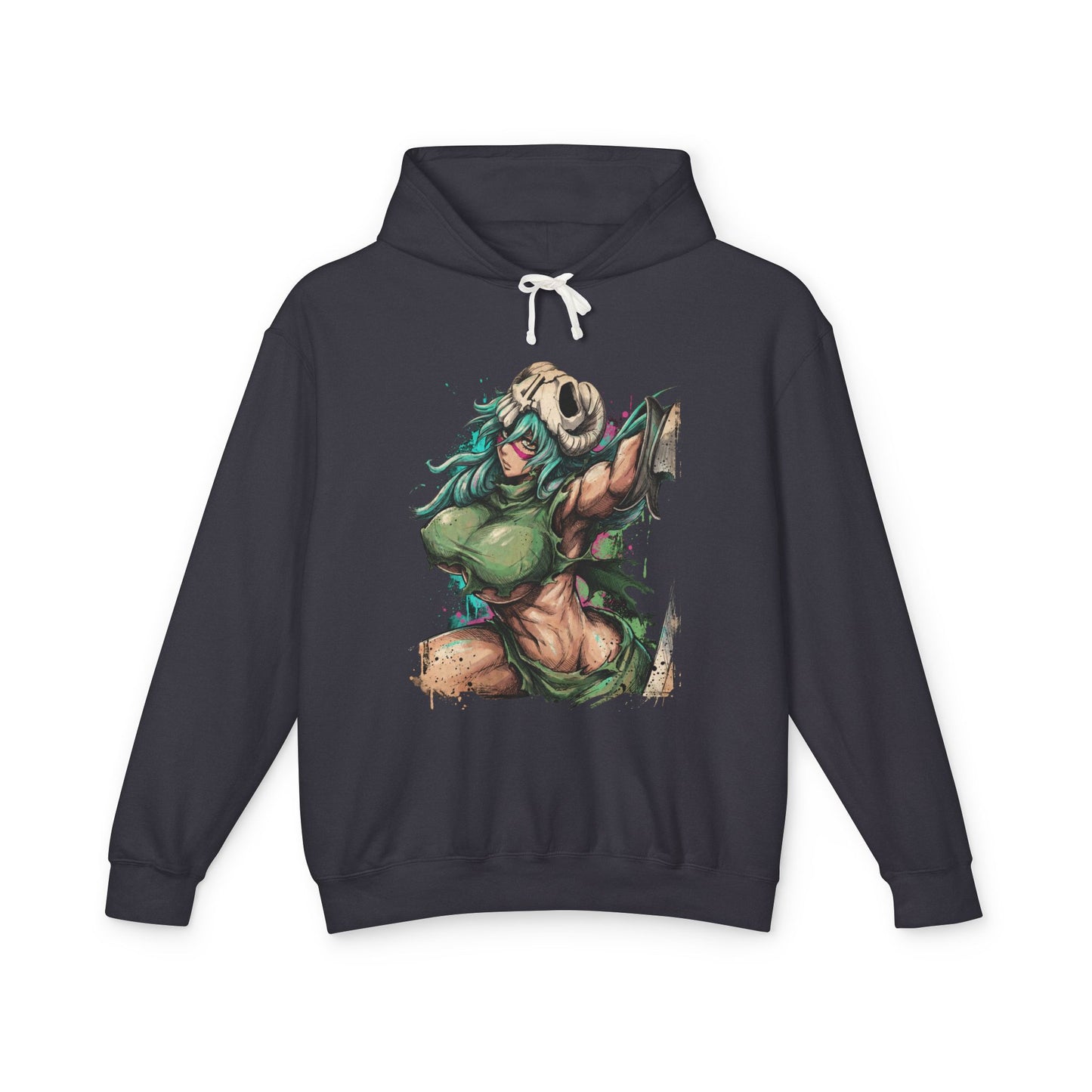 Nelliel Green Hair Arrancar Warrior Nelliel Tu Gamuza Brave Souls Parasol Unisex Premium Hoodie