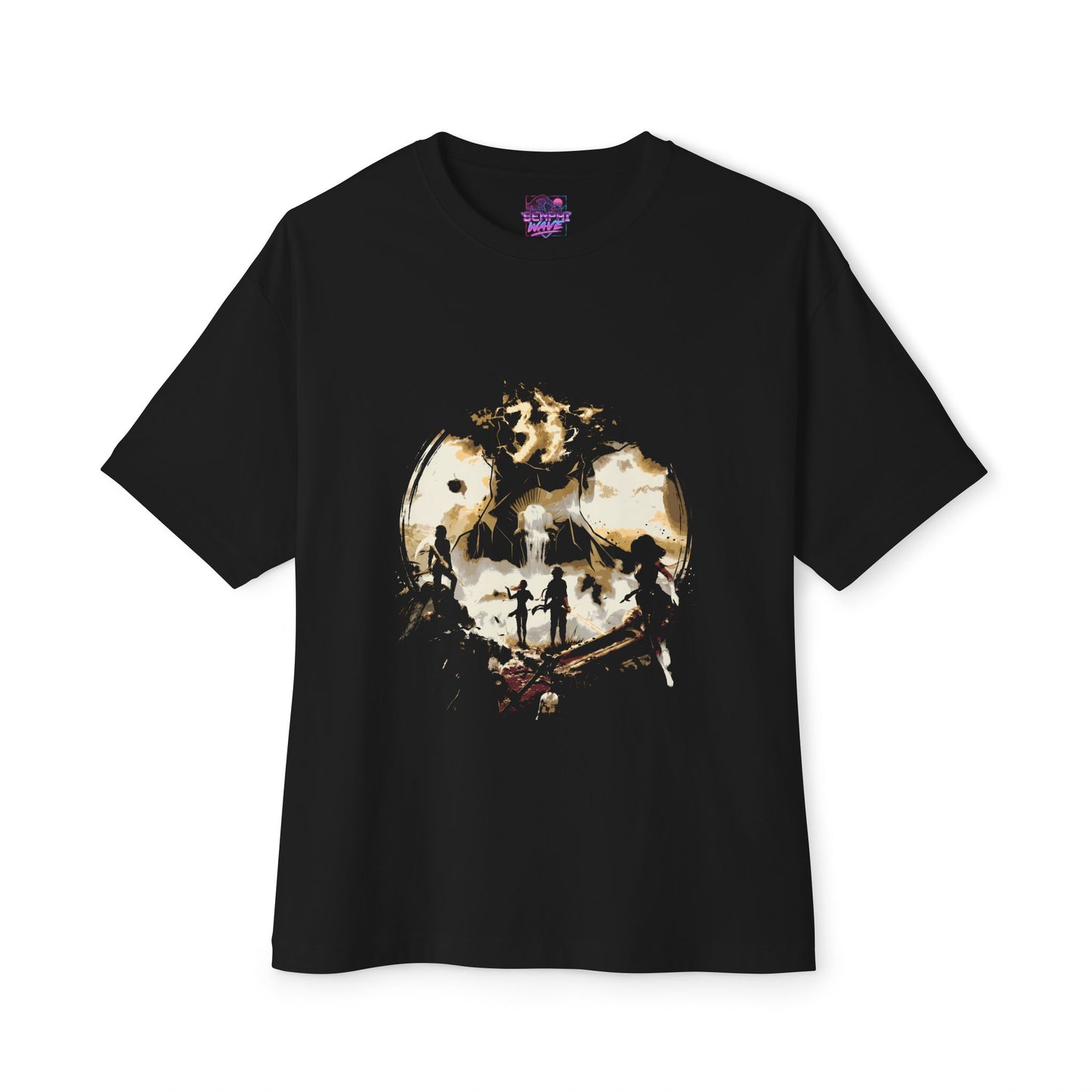 Golden Expedition 33: Red Gommage Street Fashion Legend Facing the Paintress Premium Oversized Unisex T-Shirt