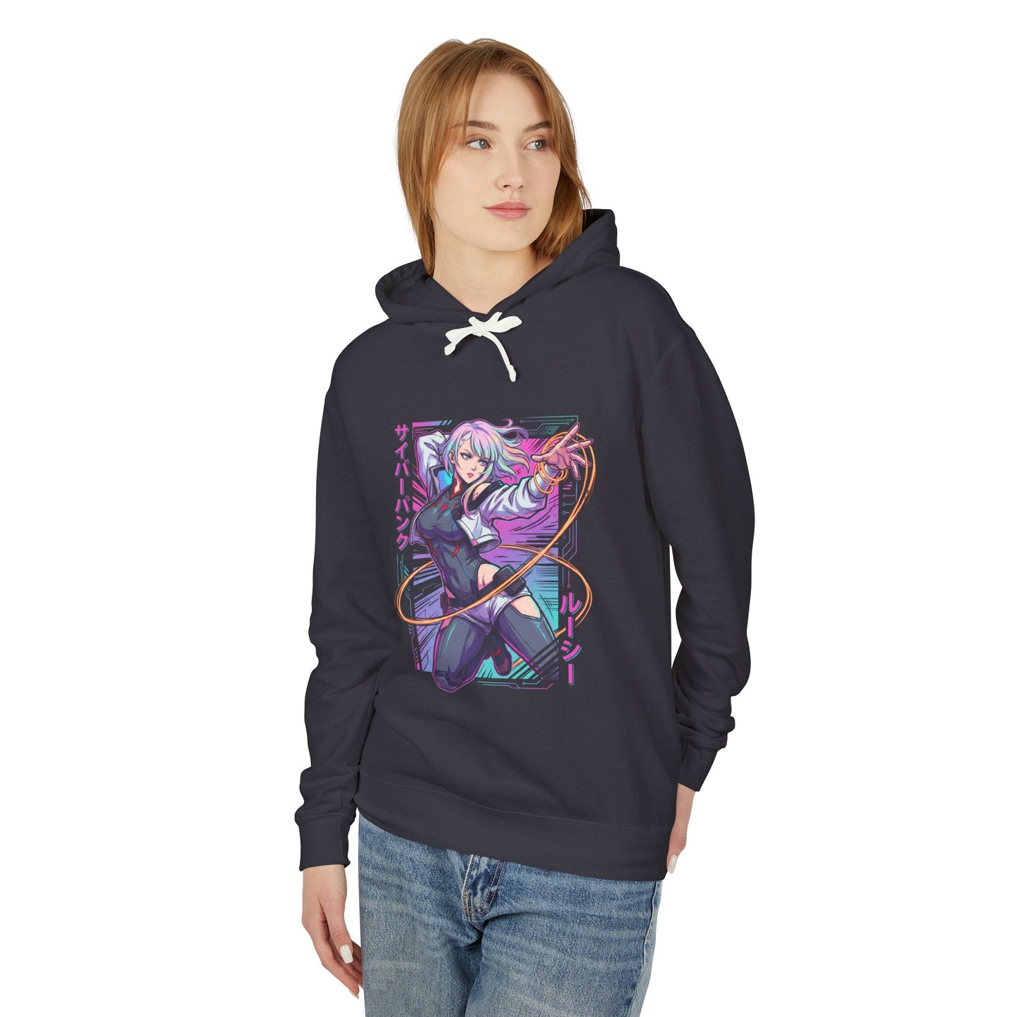 Lucy Edgerunners Monowire Whip Cyberpunk Netrunner Art Unisex Premium Hoodie