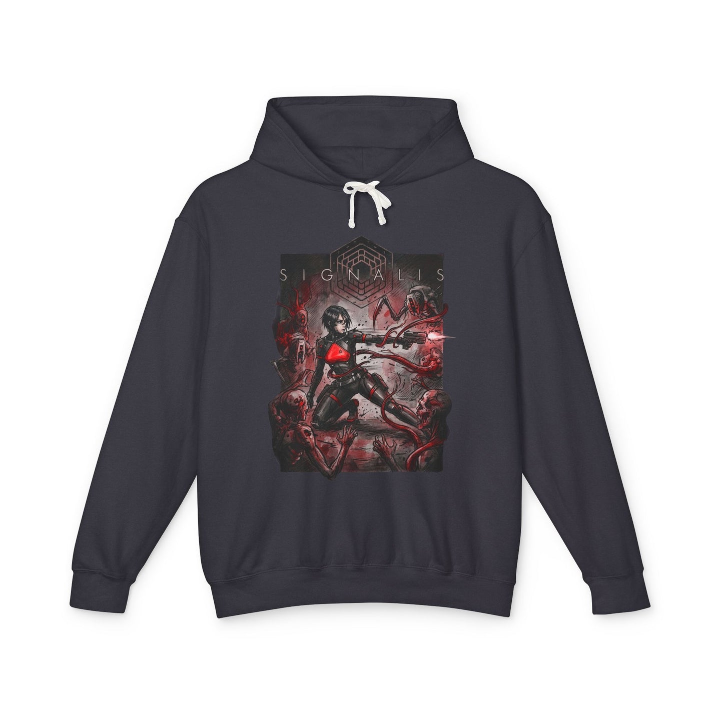 Signalis Elster Technician Replika Pixel Horror Retro Design Unisex Premium Hoodie