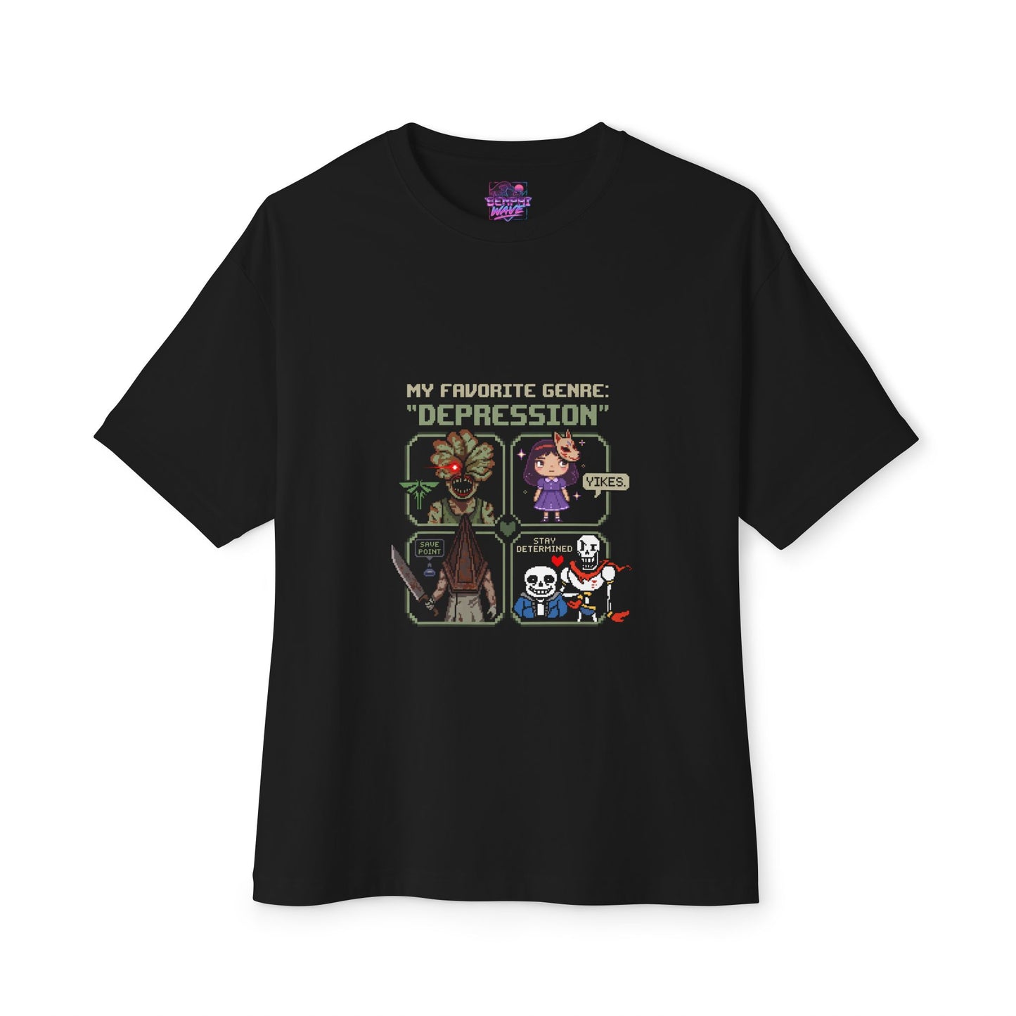 Misfortune Ramirez Silent Hill Nightmare – Undertale Determination Premium Oversized Unisex T-Shirt