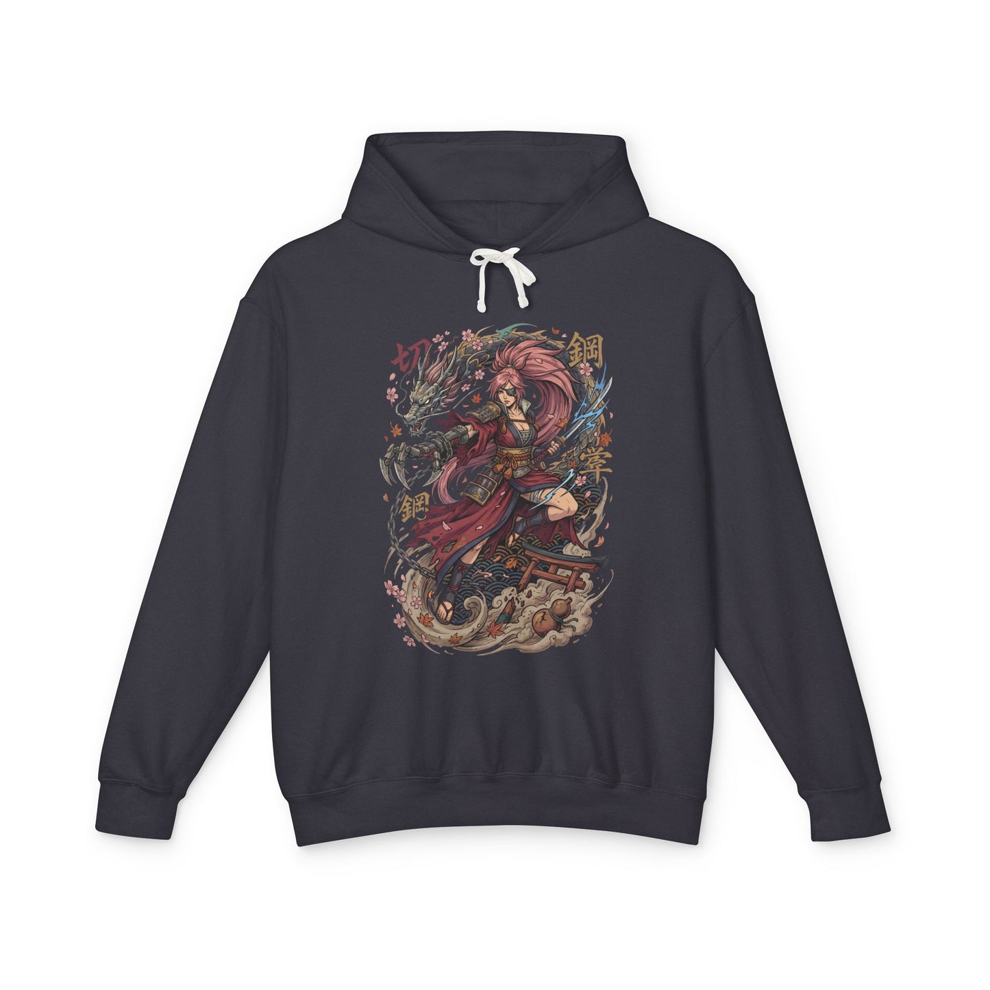 Guilty Gear Strive Baiken Pink Hair Katana Portrait Unisex Premium Hoodie