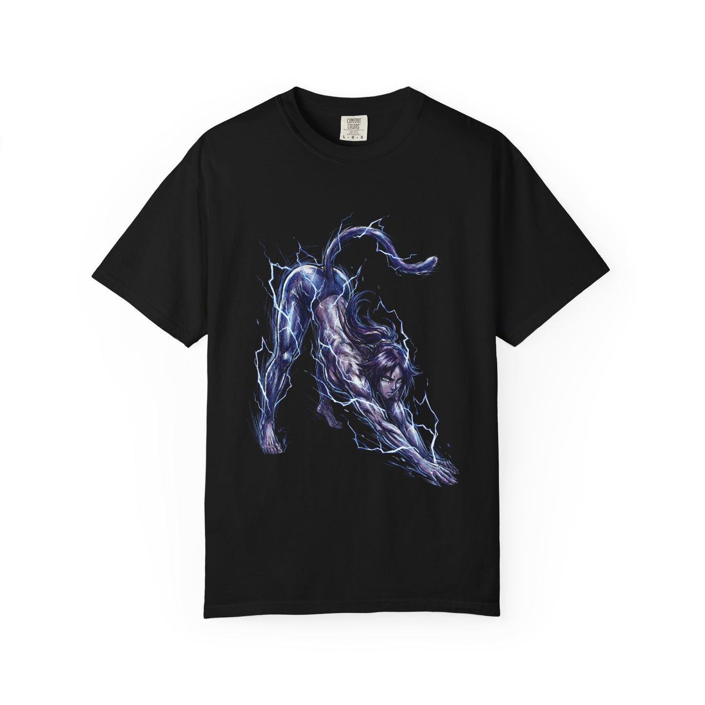 Yoruichi Shihouin Bleach Dark Skin Golden Eyes Purple Hair Icon Premium T-Shirt