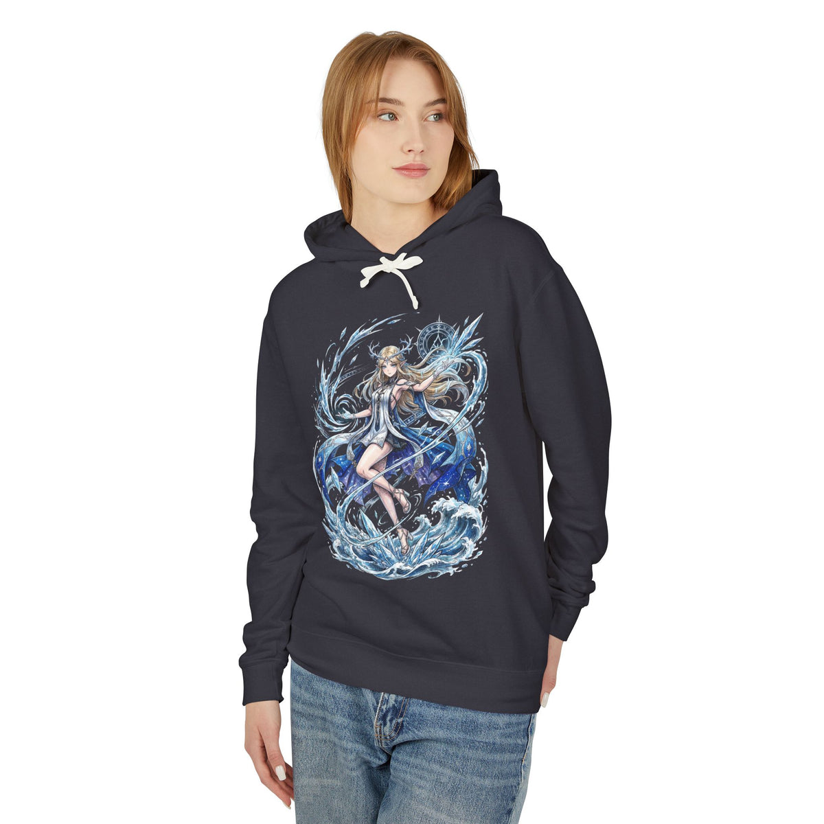 Wuthering Waves Cartethyia Ice Waves Fan Art Hoodie