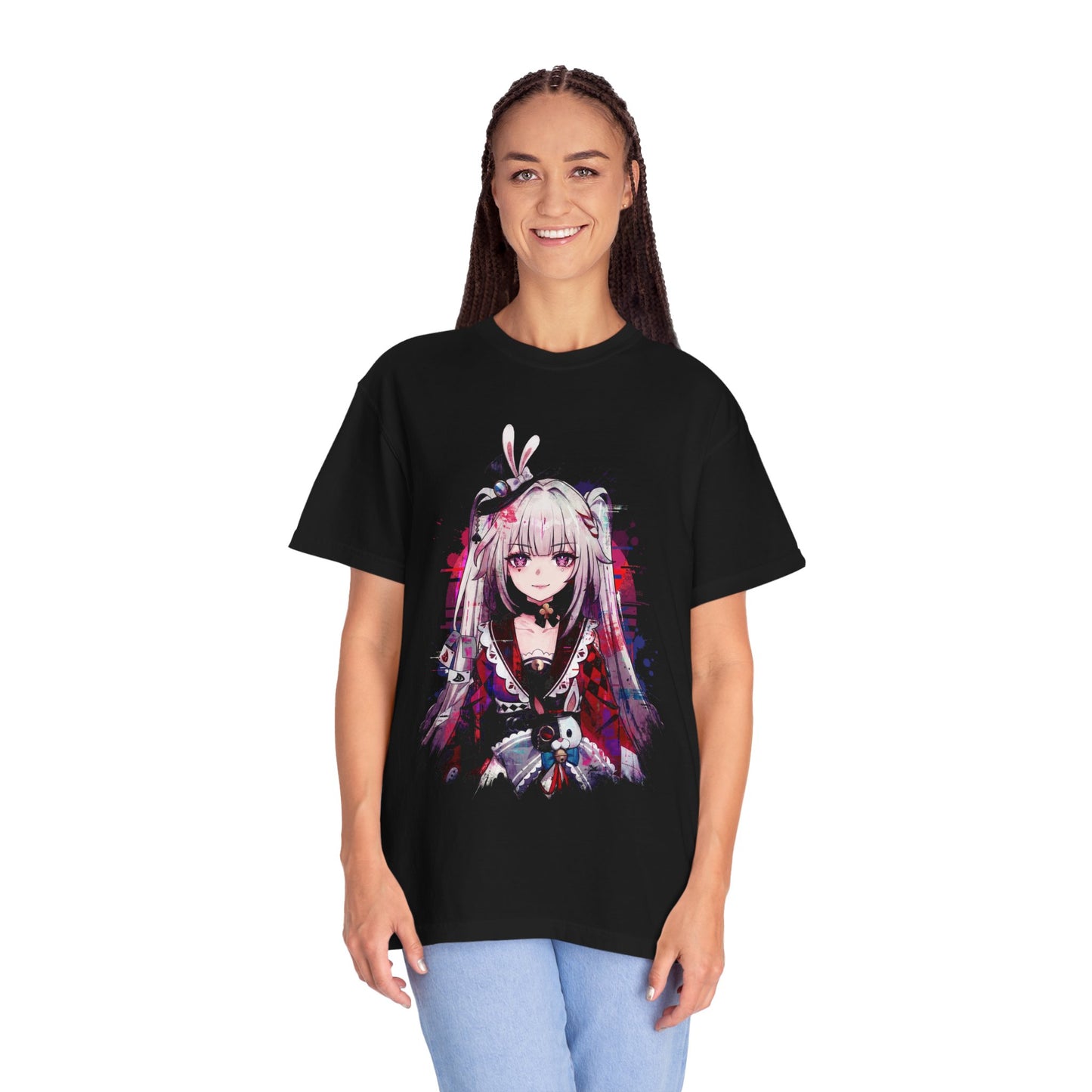 Sparxie HSR Neon Lightning Motifs Black Leather Aesthetic Premium T-Shirt