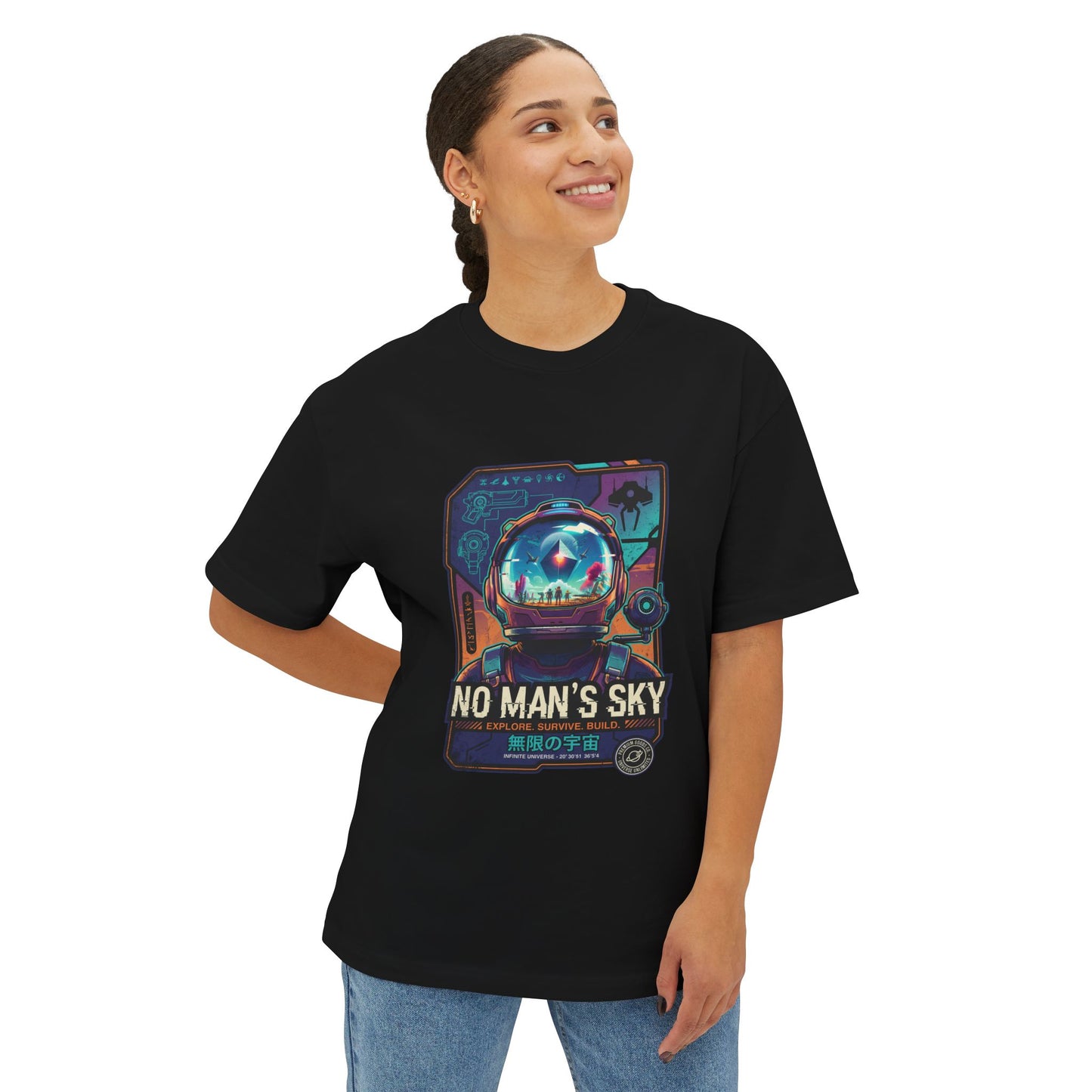 No Man's Sky: Explore Infinite Procedural Universes Premium Oversized Unisex T-Shirt
