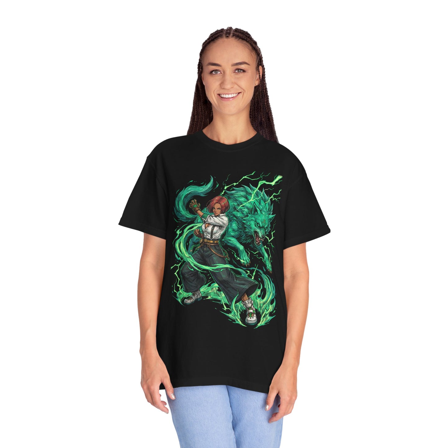 Giovanna Guilty Gear Strive: Energetic Smile Wolf Tail Premium T-Shirt