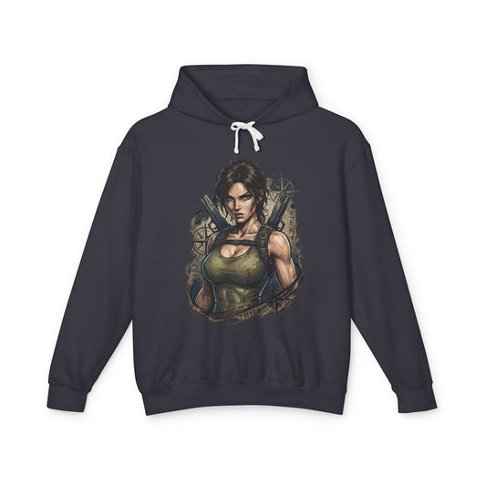 Lara Croft Tomb Raider | Classic Dual Pistols Archaeologist Gamer Hoodie