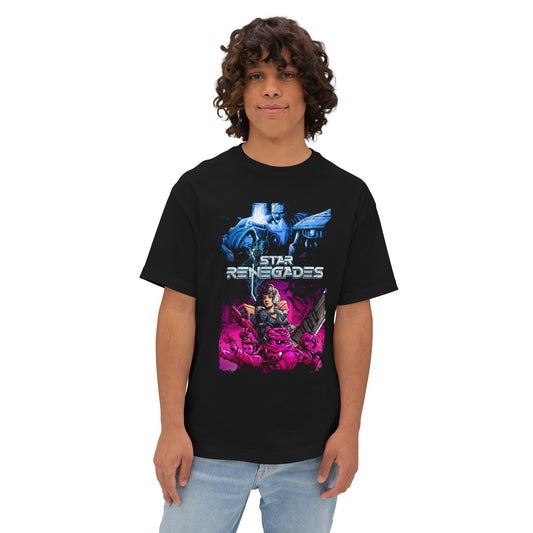 Star Renegades Rebel Squad Pink Neon Oversized T-Shirt