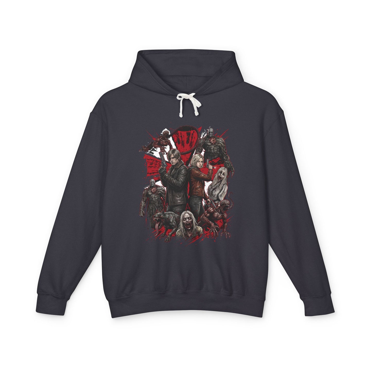 RE Requiem Grace Leon Dual Protagonist Grunge Enemies Survival Horror Unisex Premium Hoodie