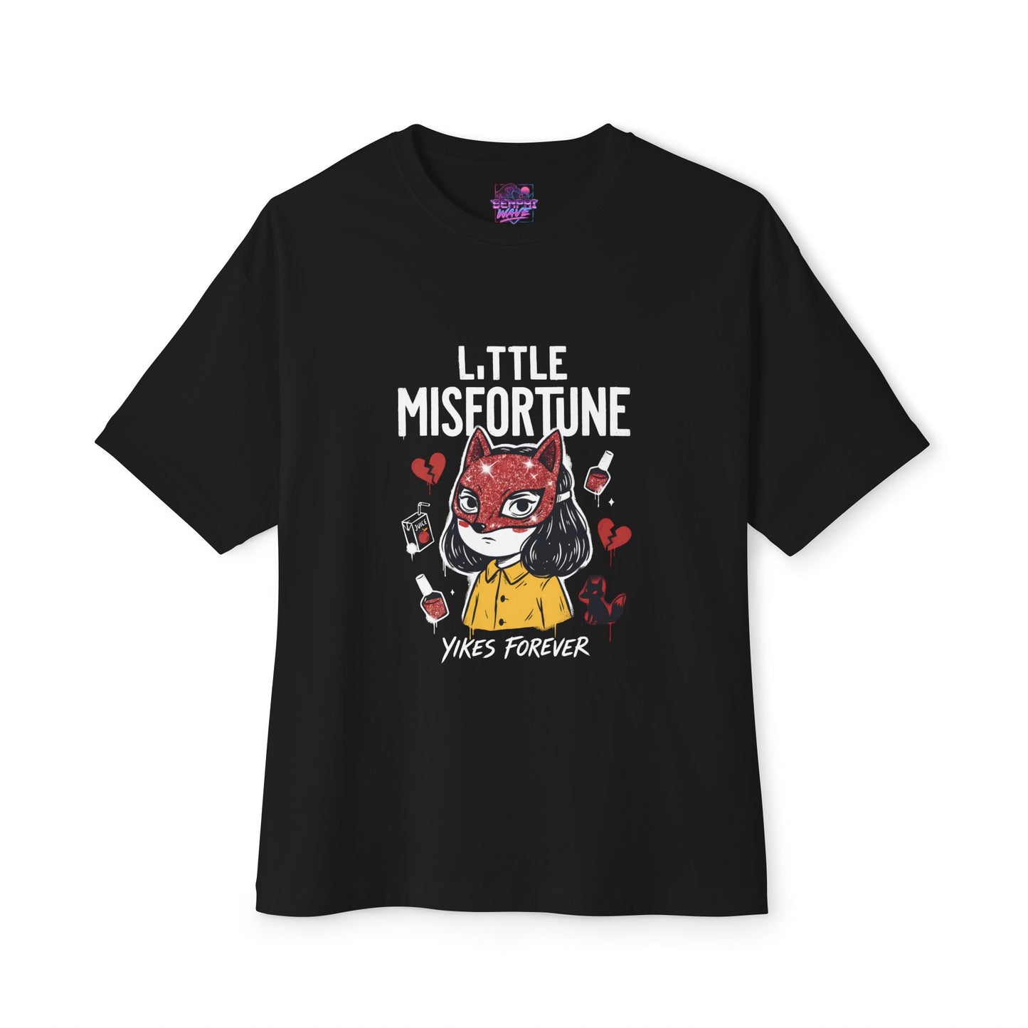 Little Misfortune: Misfortune & Benjamin Fox Friend Premium Oversized Unisex T-Shirt
