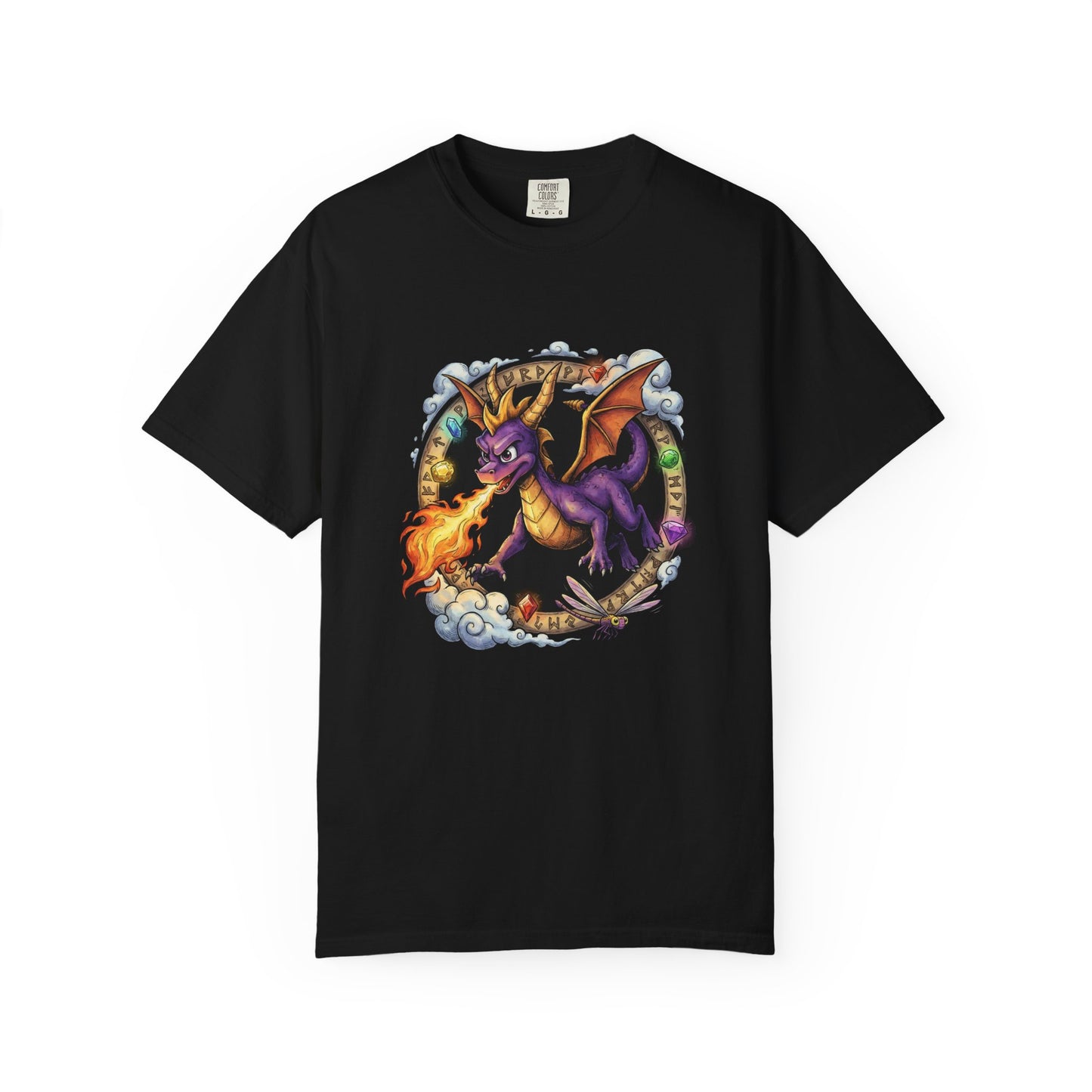 Spyro the Dragon Classic Style – Horn Charge Sparx Buddy Dynamic Art Premium T-Shirt