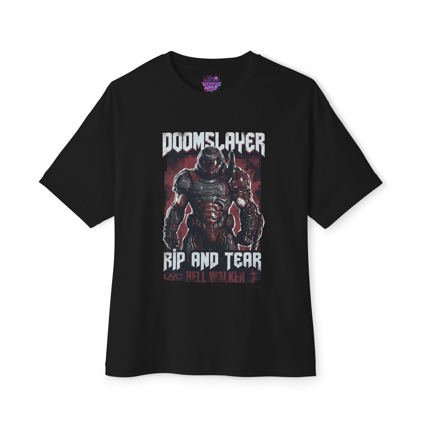 Doom Slayer: Praetor Suit & Super Shotgun Icon Premium Oversized Unisex T-Shirt