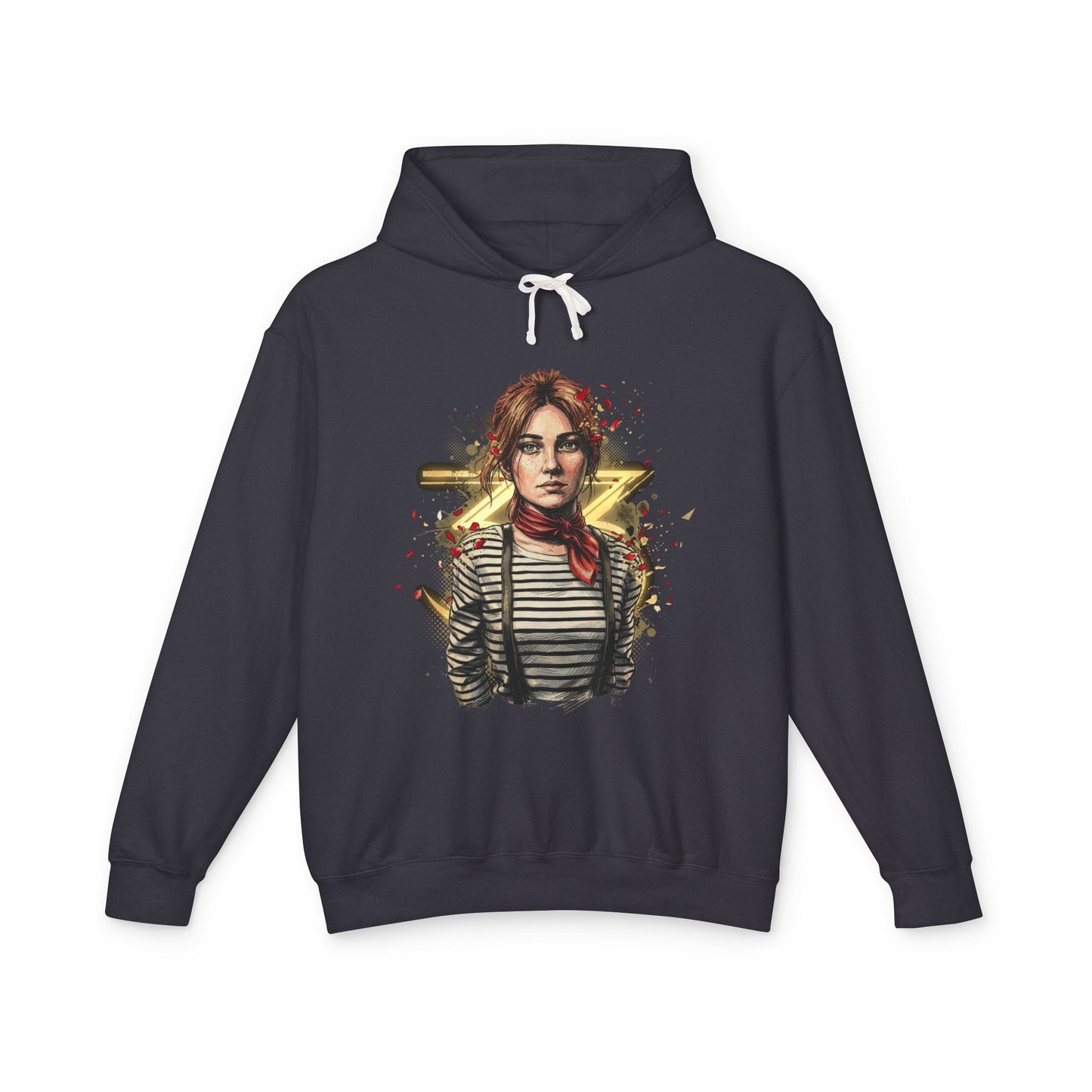 Maelle Clair Obscur Fan Art – Young Swordswoman Rapier Expedition Design Unisex Premium Hoodie