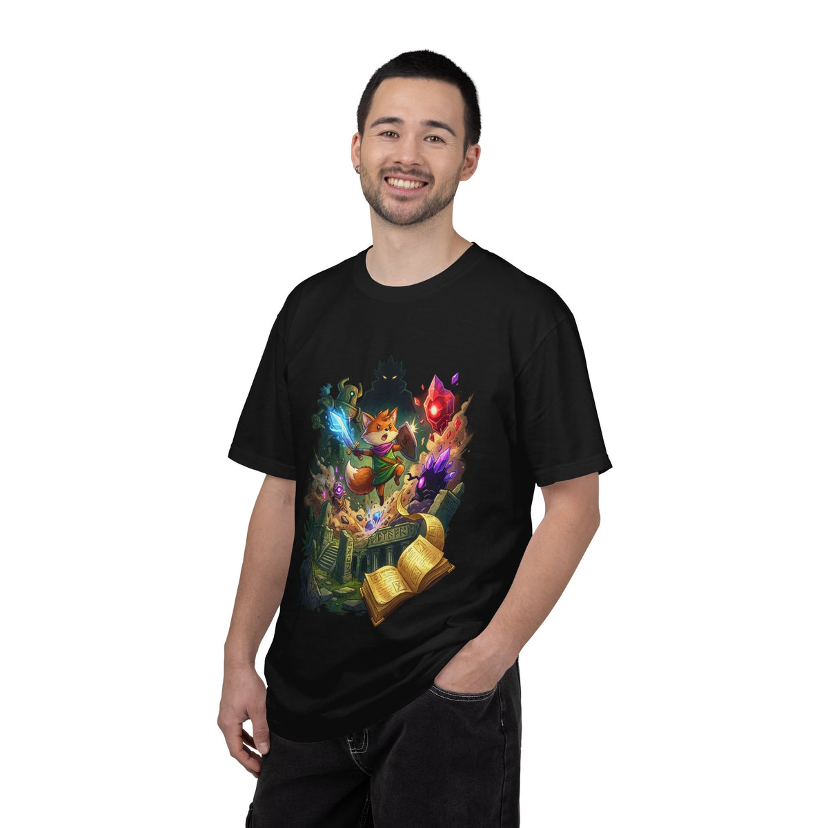 Tunic Fox Hero Ruins Crystals Instruction Manual T-Shirt