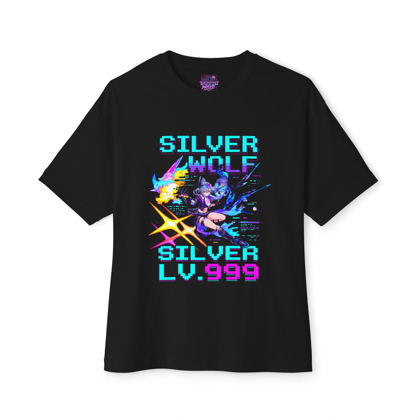 Silver Wolf Level 999: Stellaron Hacker Ace Premium Oversized Unisex T-Shirt