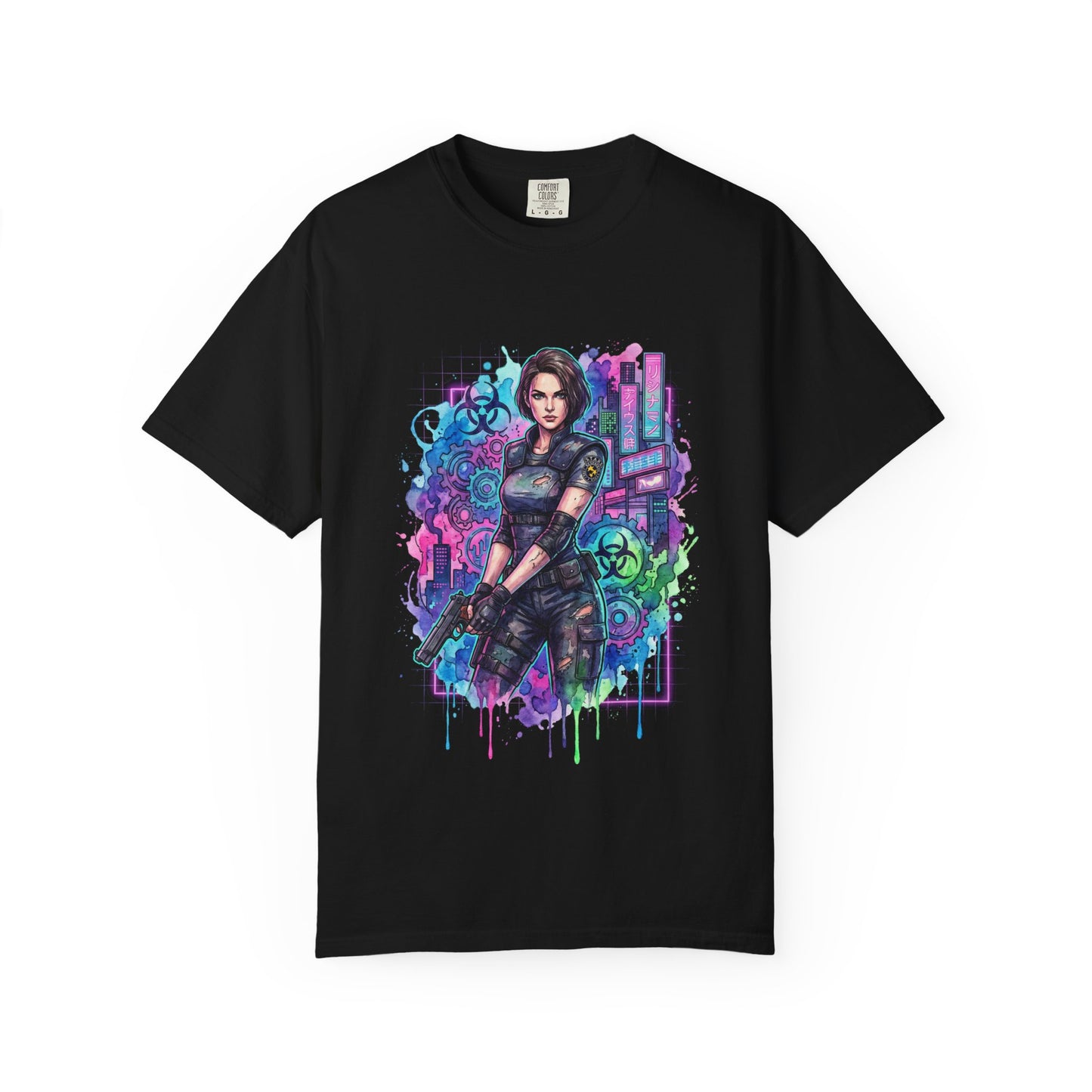 RE Jill Valentine Beretta Lockpick Zombie Outbreak Portrait Premium T-Shirt