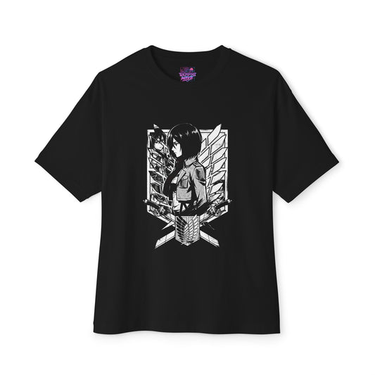 Attack on Titan Mikasa Ackerman Anime Manga Graphic Tee Premium Oversized Unisex T-Shirt