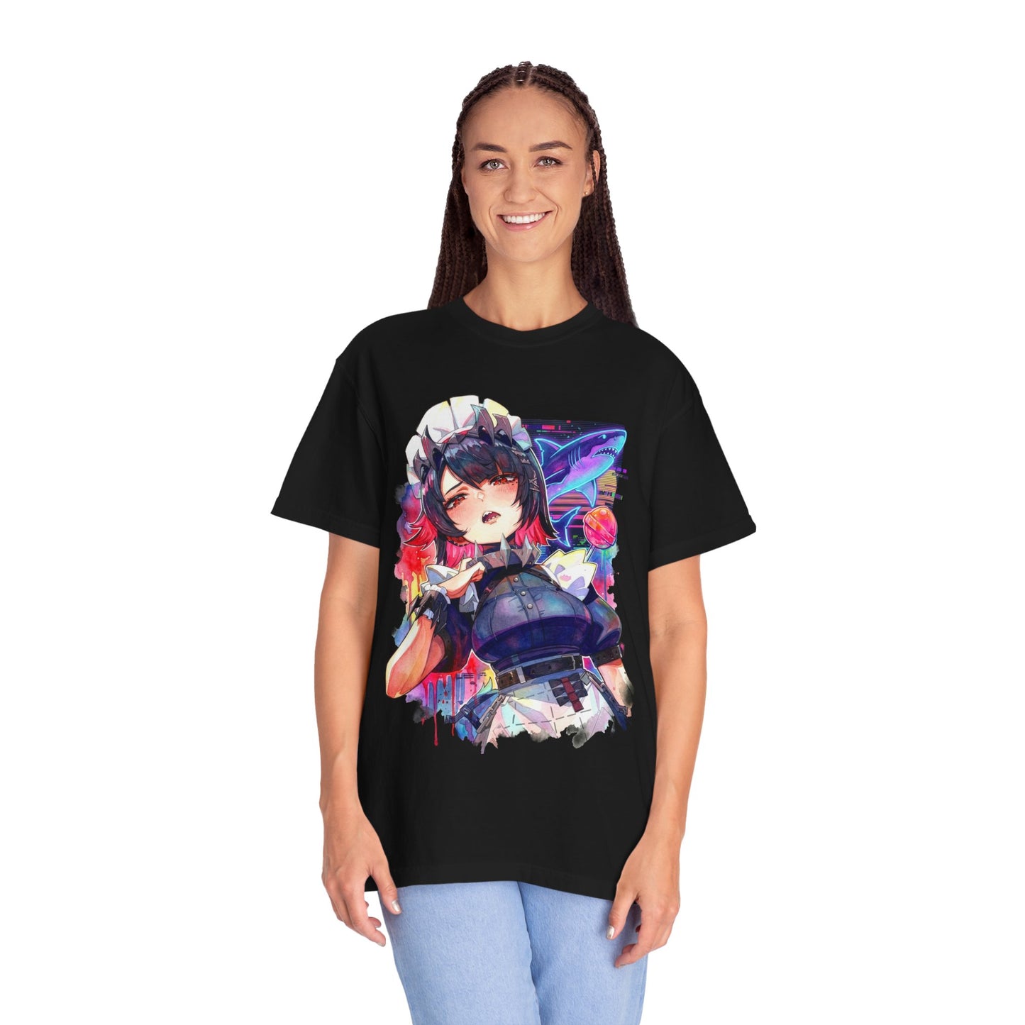 Ellen Joe ZZZ Shark Tail Scissors Maid Outfit Art Premium T-Shirt