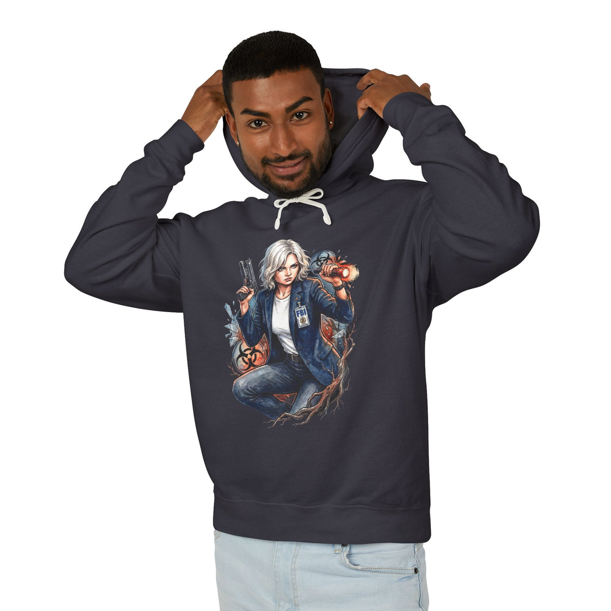 Resident Evil Requiem Grace Ashcroft Unisex Premium Hoodie