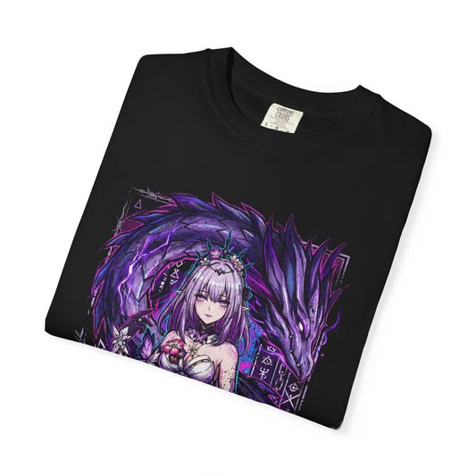 Castorice HSR Silver Lavender Hair Violet Eyes Gothic Portrait Premium T-Shirt