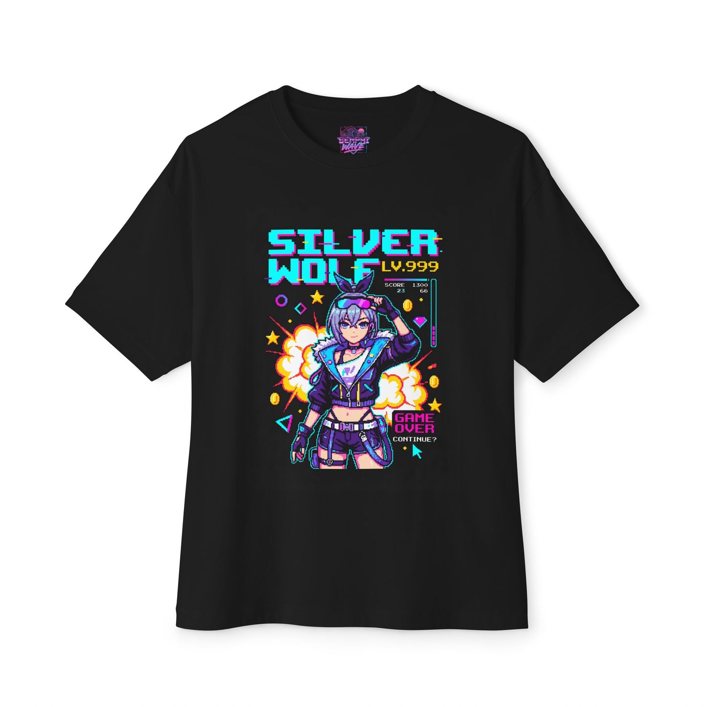 Silver Wolf Max Stats: Honkai Star Rail Legend Premium Oversized Unisex T-Shirt