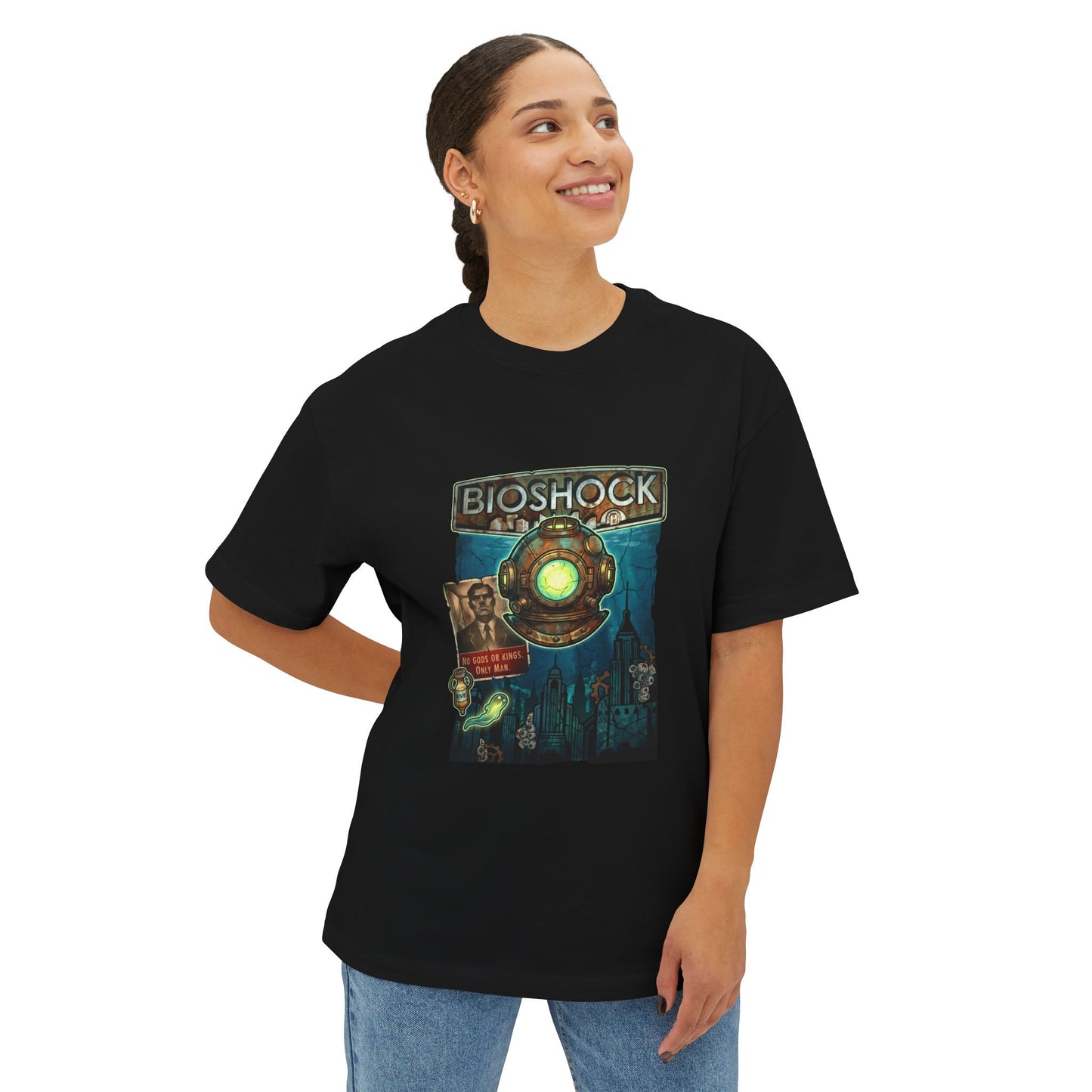 BioShock: Would You Kindly Classic Quote Art Premium Oversized Unisex T-Shirt