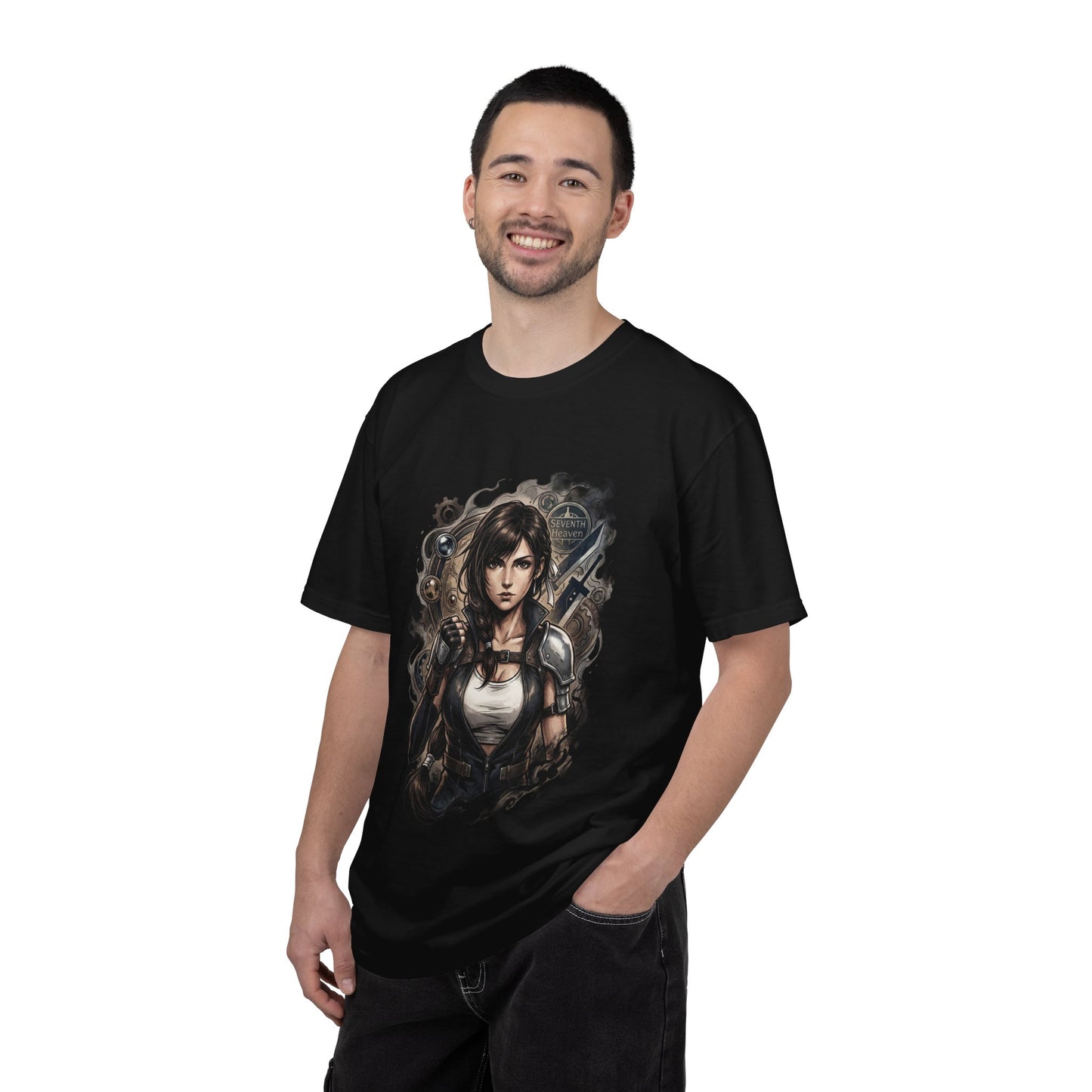 Tifa Lockhart FF7 Rebirth Combat Gloves Portrait Premium T-Shirt