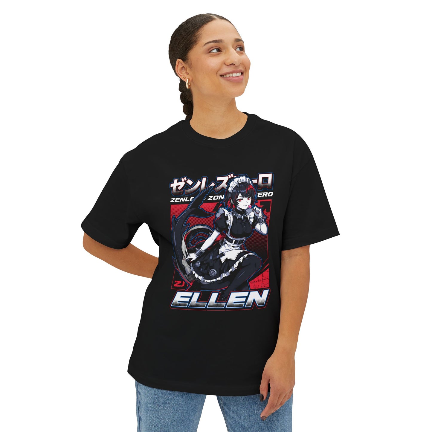 Zenless Zone Zero Ellen Joe Anime Gaming Graphic Tee Premium Oversized Unisex T-Shirt