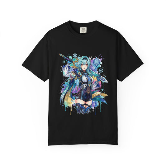 Eula Lawrence Genshin Vaporwave CRT Low-Res Aesthetic Icon Premium T-Shirt