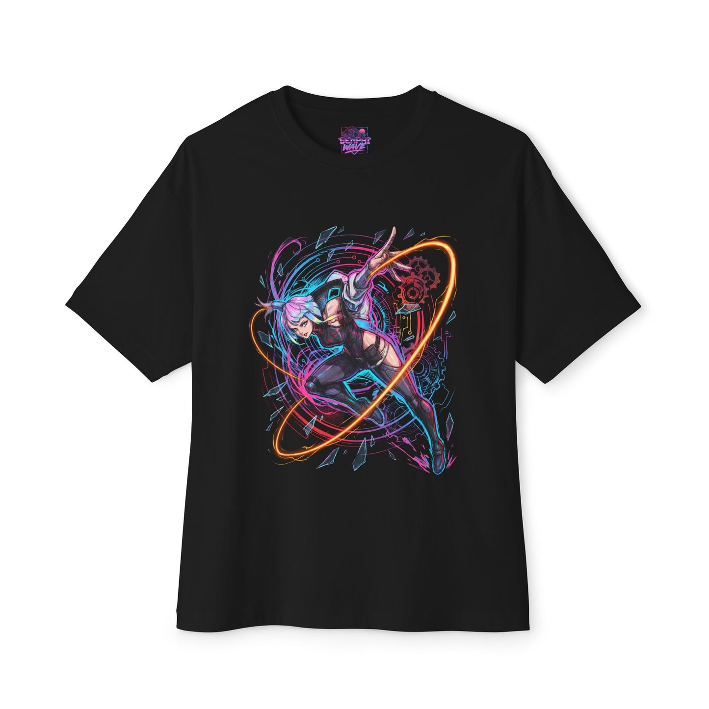 Cyberpunk Edgerunners Lucy Moon Gazing Dreamer Portrait Premium Oversized Unisex T-Shirt