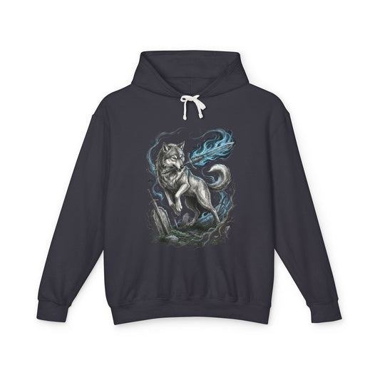 Great Grey Wolf Sif Brave Wolf Portrait Unisex Premium Hoodie