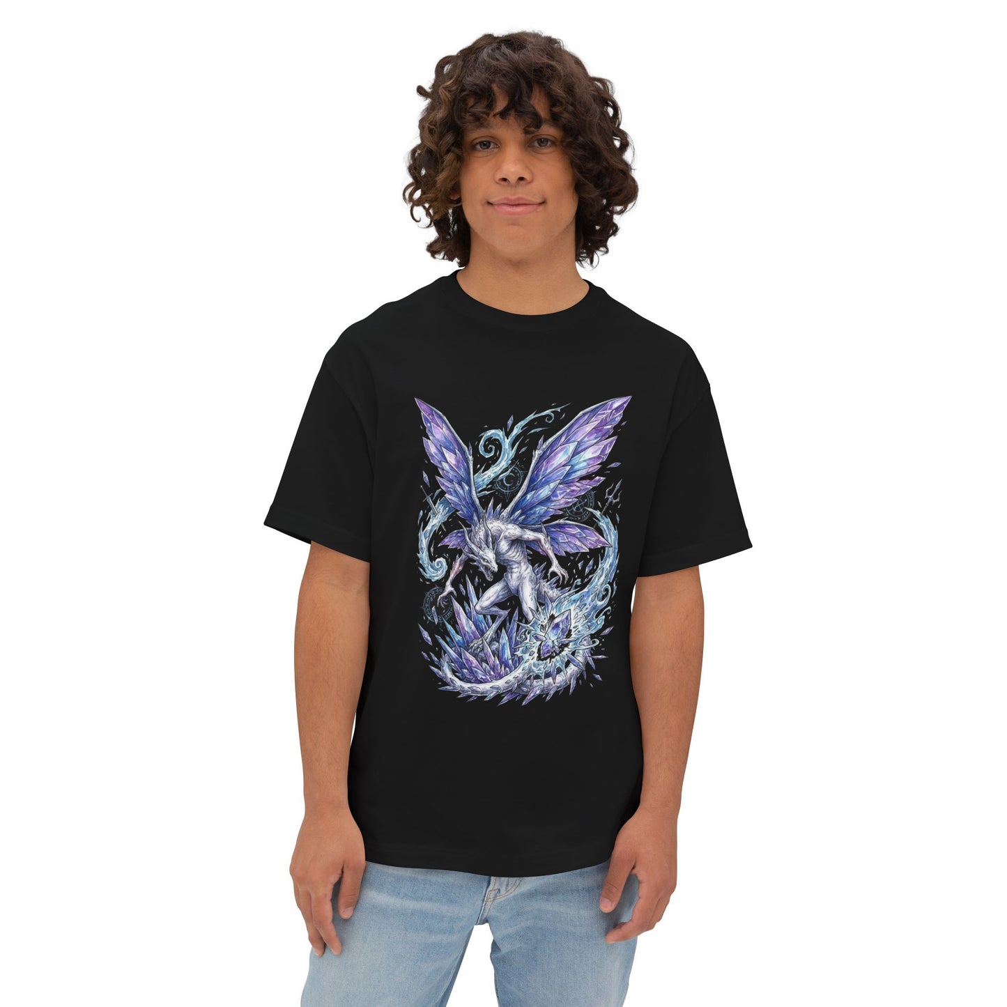 Seath the Scaleless Pale Dragon Portrait Premium Oversized Unisex T-Shirt