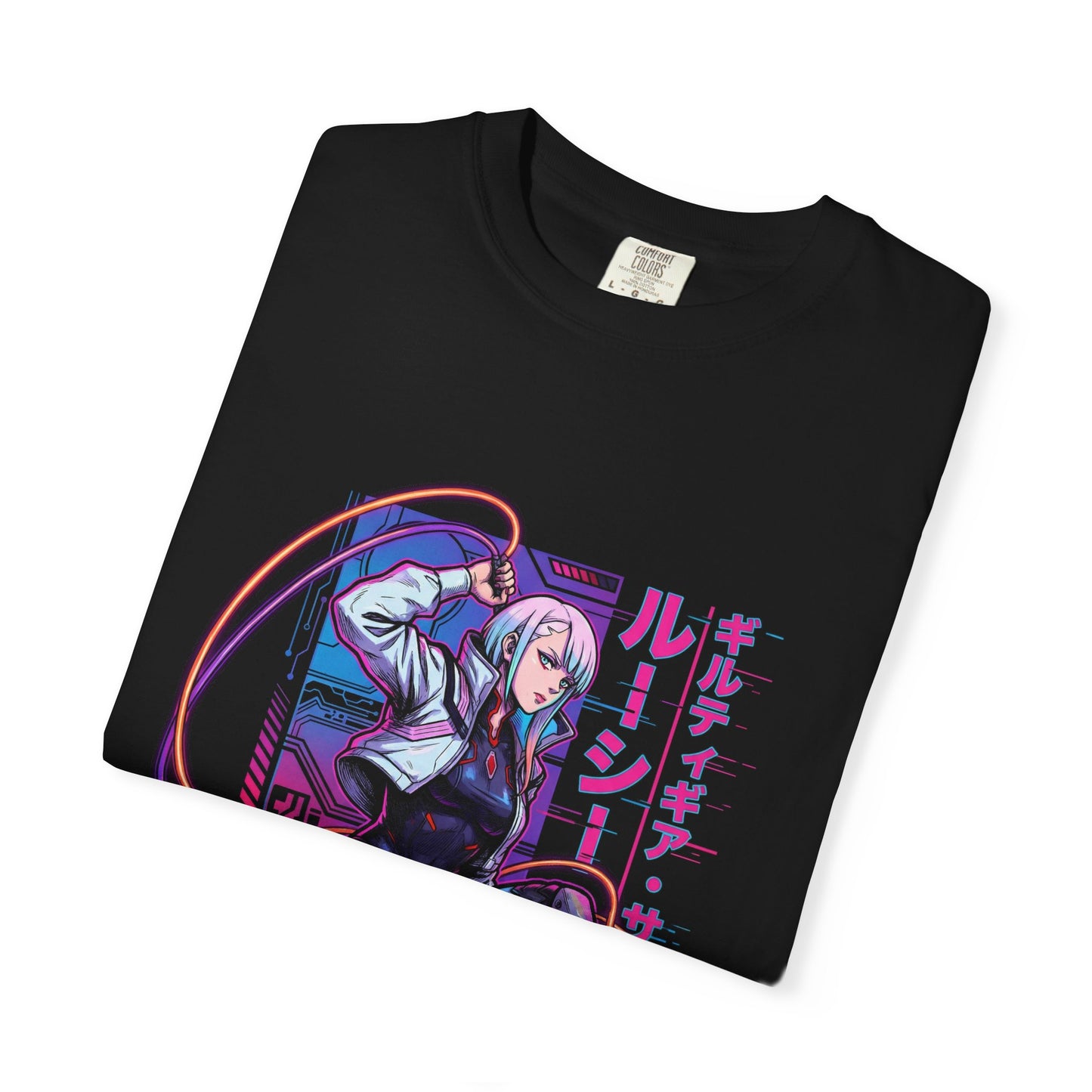 Cyberpunk Edgerunners Lucy Netrunner Monowire Portrait Premium T-Shirt