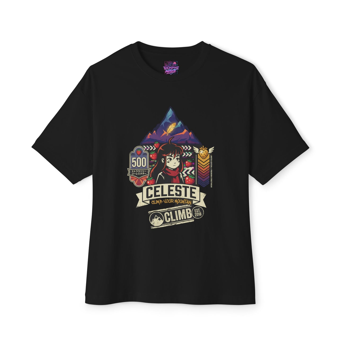 Celeste: Madeline Anxiety & Determination Icon Premium Oversized Unisex T-Shirt