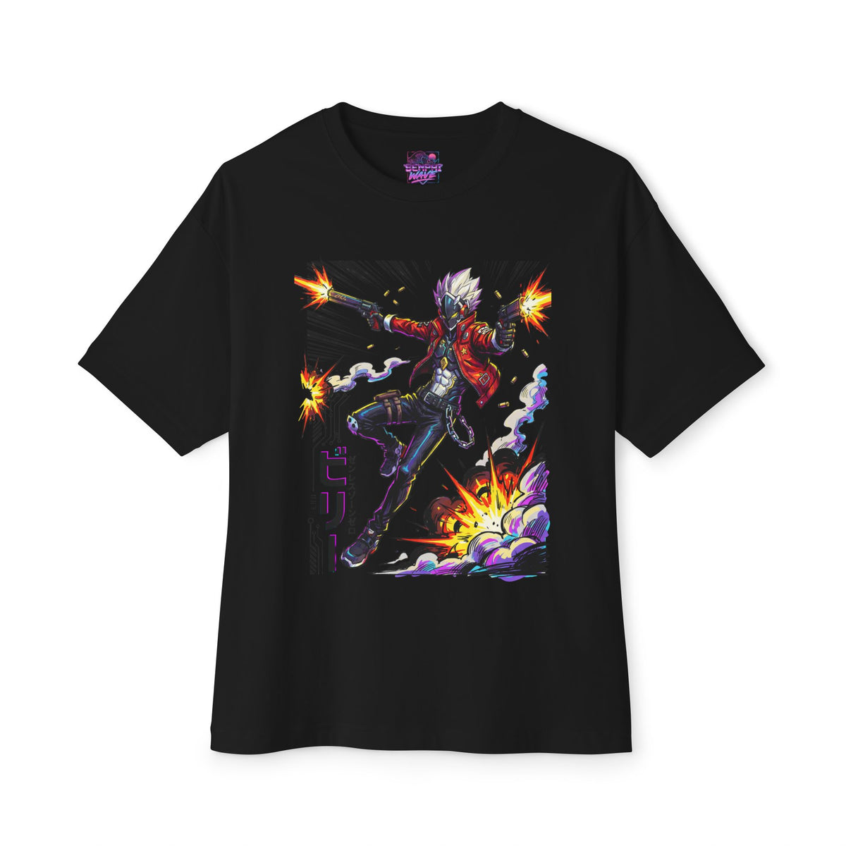 Zenless Zone Zero Billy Kid Explosion Dual Revolvers Fan Art Oversized T-Shirt