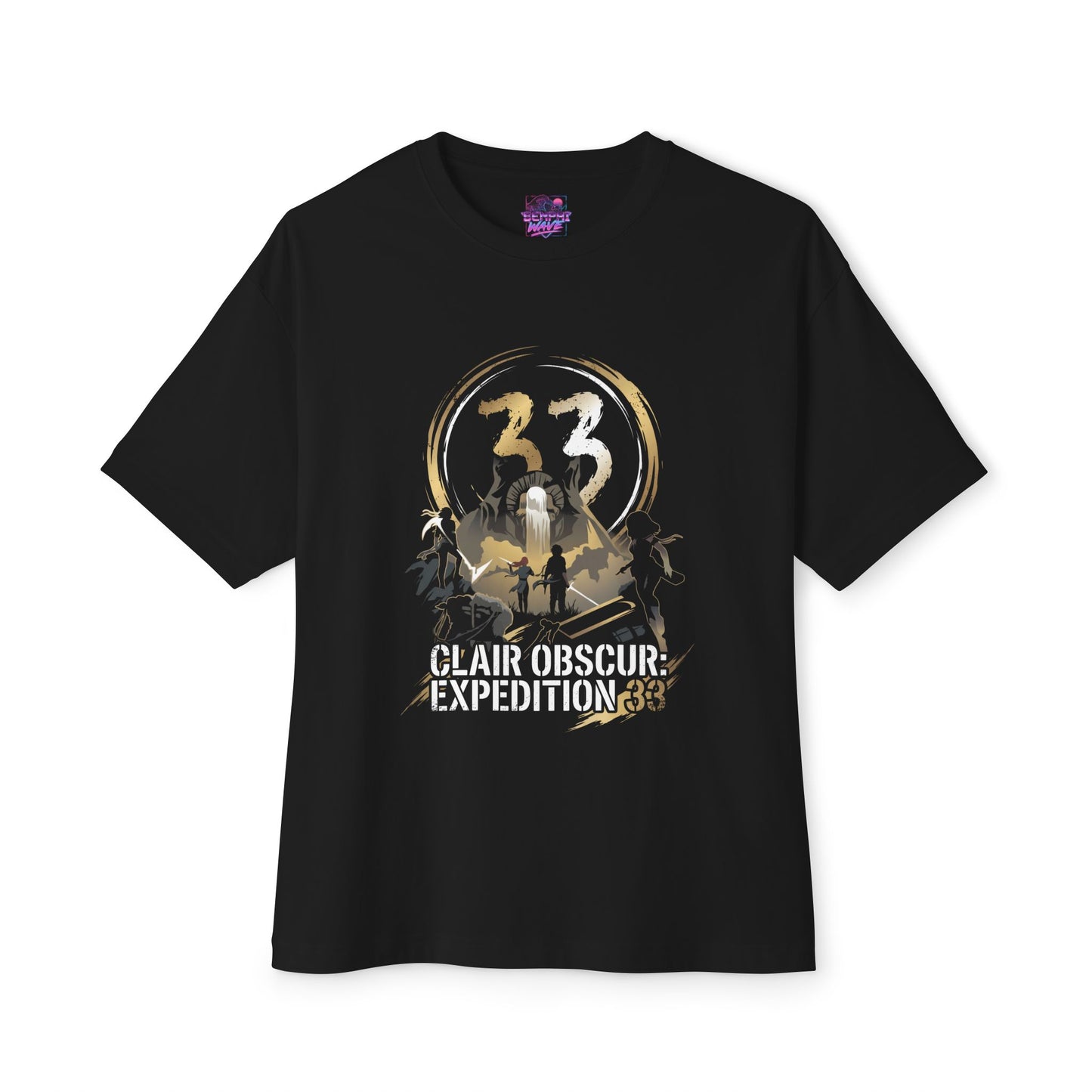 Expedition 33 Clair Obscur Painterly Style Facing the Paintress Premium Oversized Unisex T-Shirt