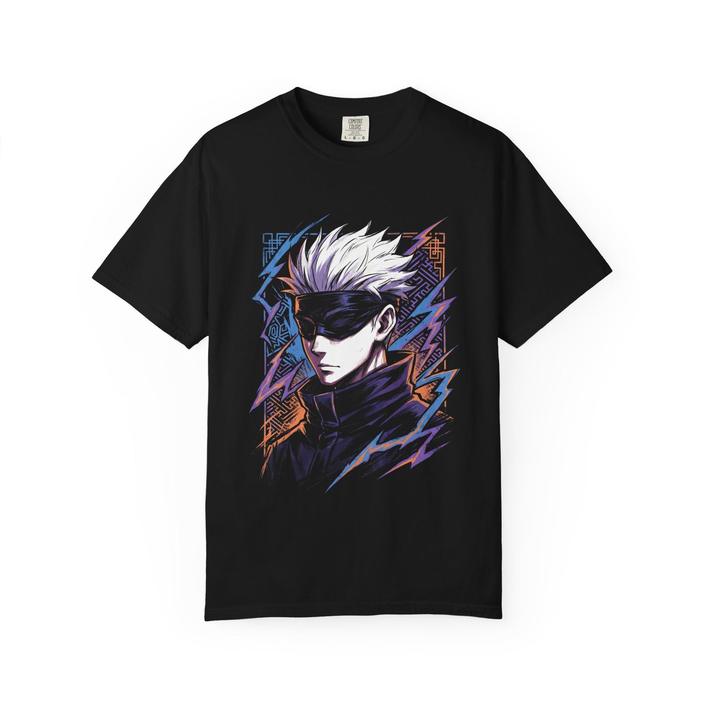 Gojo Satoru JJK White Hair Blindfold Portrait Premium T-Shirt