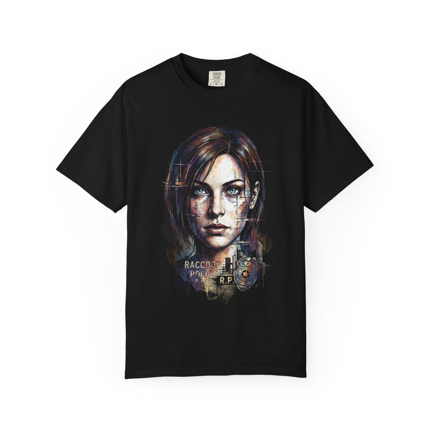 RE Jill Valentine STARS Alpha Raccoon Outbreak Portrait Premium T-Shirt